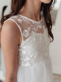 Duchess White Girls Dress for weddings and milestone celebrations