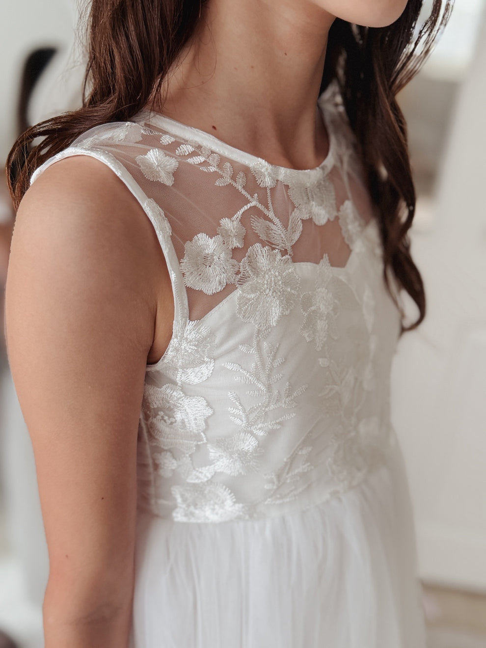 Duchess White Girls Dress for weddings and milestone celebrations