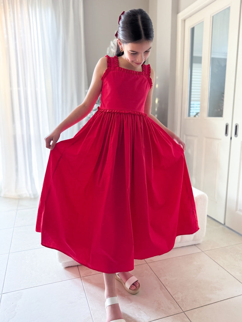 Eden Girls Midi Christmas Dress - A Little Lacey