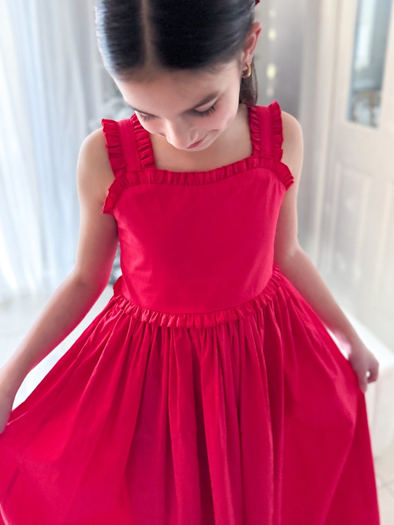 Eden Girls Midi Christmas Dress - A Little Lacey