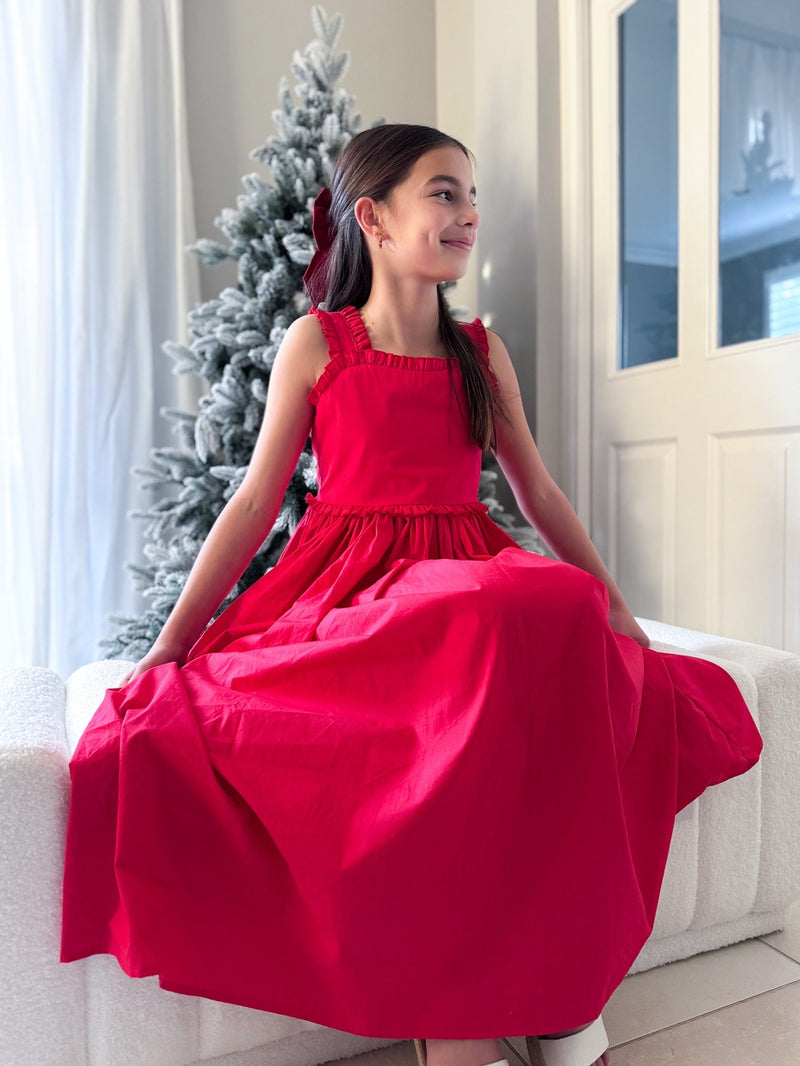 Eden Girls Midi Christmas Dress - A Little Lacey