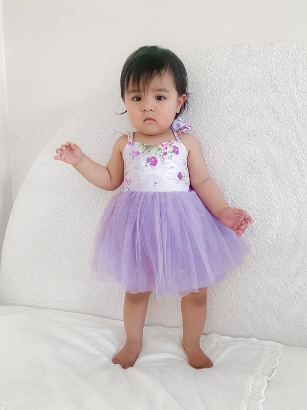 Zara Purple Baby Girls Tutu Dress - Baby Girl Cake Smash Dresses