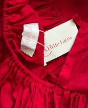 Elsie Girls Ruby Red Dress - SECONDS - A Little Lacey