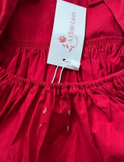 Elsie Girls Ruby Red Dress - SECONDS - A Little Lacey