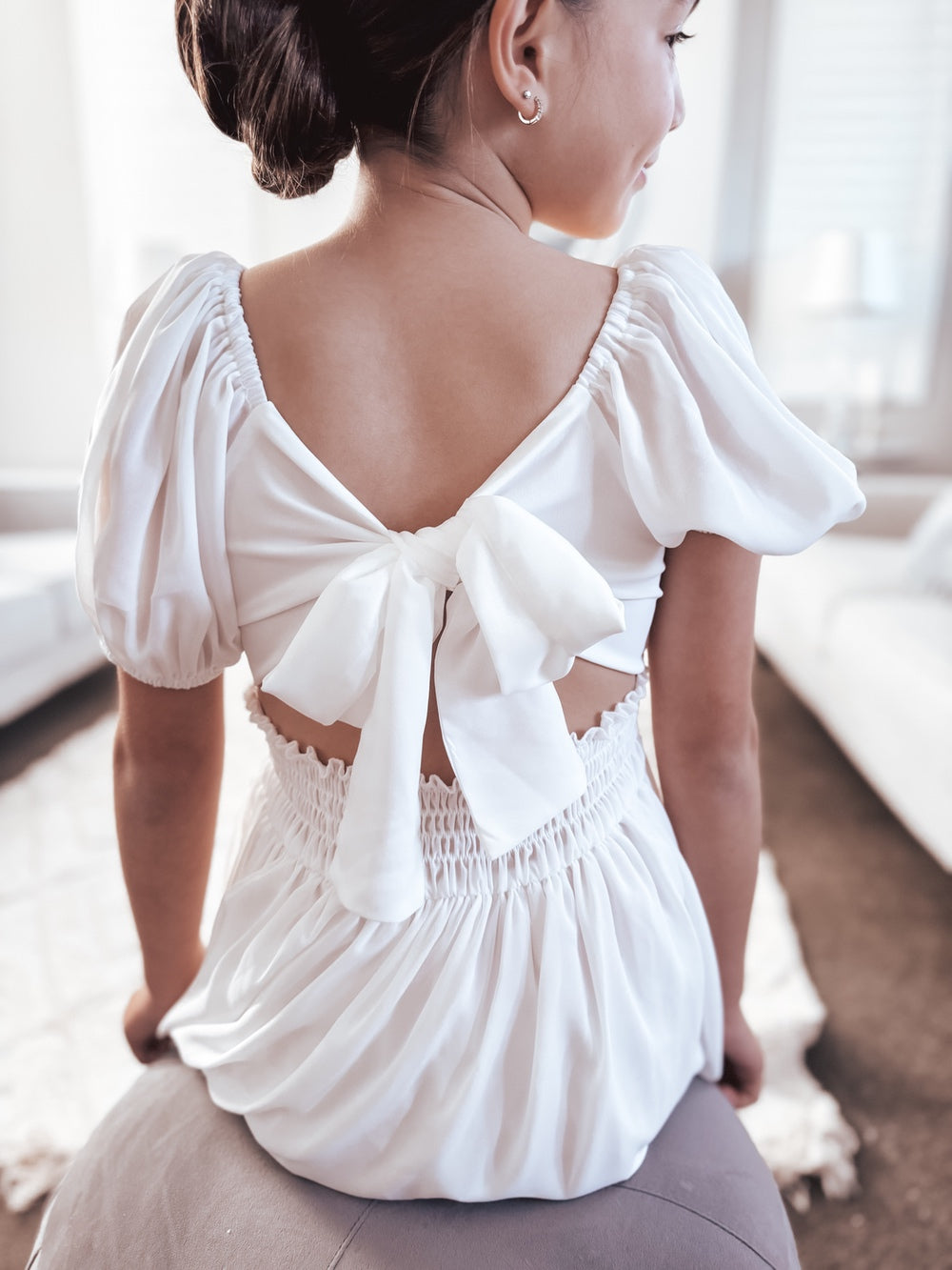 Emilia Girls White Dress - A Little Lacey · Photo 9 of 11