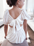 Emilia Girls White Dress - A Little Lacey · Photo 9 of 11