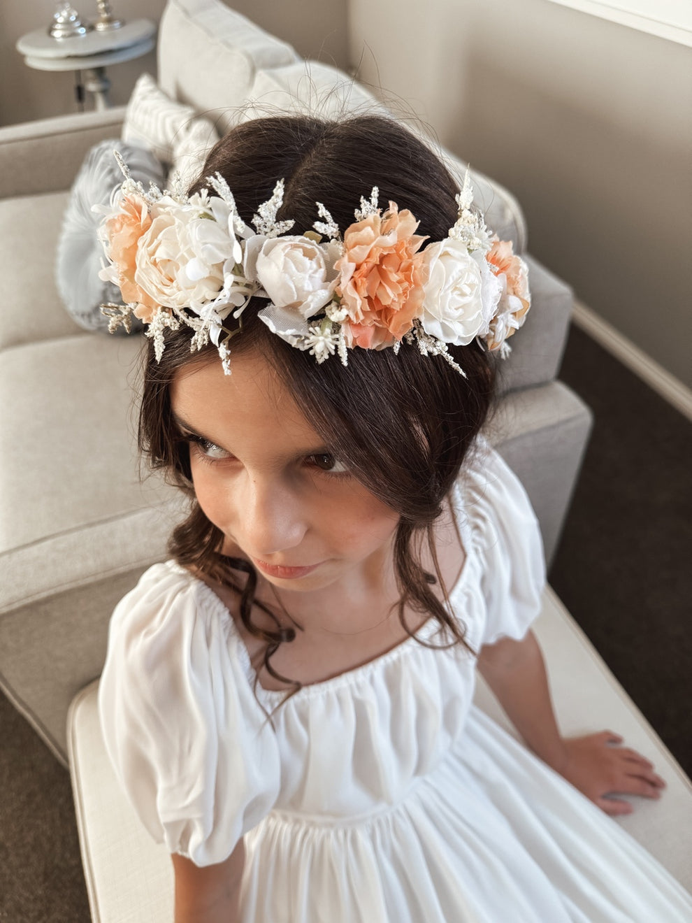 Emilia Girls White Dress - A Little Lacey · Photo 6 of 11