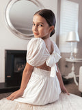 Emilia Girls White Dress - A Little Lacey · Photo 10 of 11