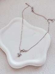 Estelle Girls Silver Necklace - A Little Lacey