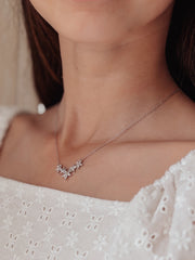 Eternal Bloom Girls Silver Necklace - A Little Lacey