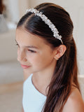 Evelyn Girls Soft Pink Pearl Headband - A Little Lacey · Photo 4 of 9