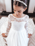 Silver Pearl Headband styled with curls – perfect girls First Communion hair accessory