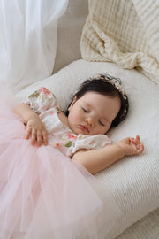 Eloise Tulle Baby Romper - Light Pink - A Little Lacey