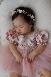 Eloise Tulle Baby Romper - Nectar - A Little Lacey