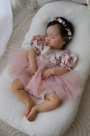 Eloise Tulle Baby Romper - Nectar - A Little Lacey