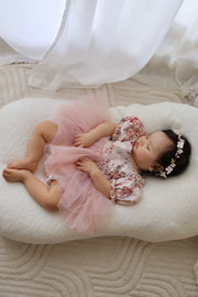 Eloise Tulle Baby Romper - Nectar - A Little Lacey