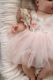Eloise Tulle Baby Romper - Light Pink - A Little Lacey