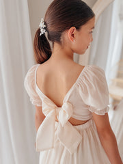 Esther Girls Champagne Dress - A Little Lacey