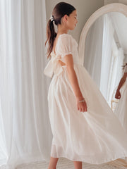 Esther Girls Champagne Dress - A Little Lacey