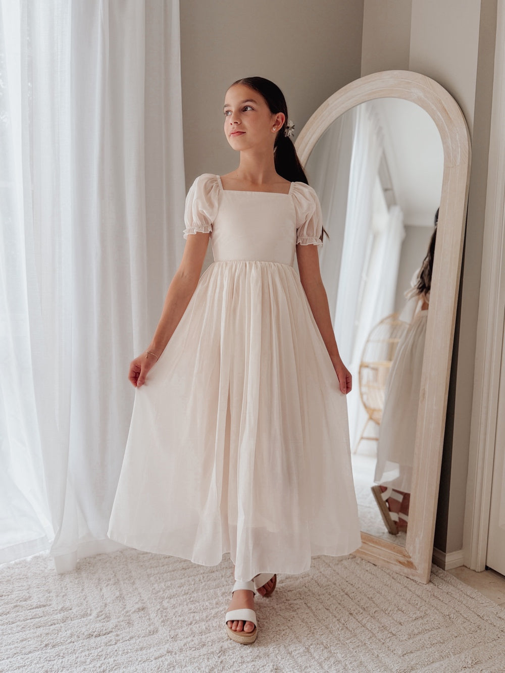 Esther Girls Champagne Dress