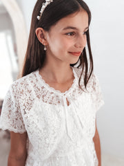 Etta Lace Communion Jacket - A Little Lacey