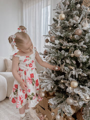 Faith Floral Pigtail Bows - A Little Lacey