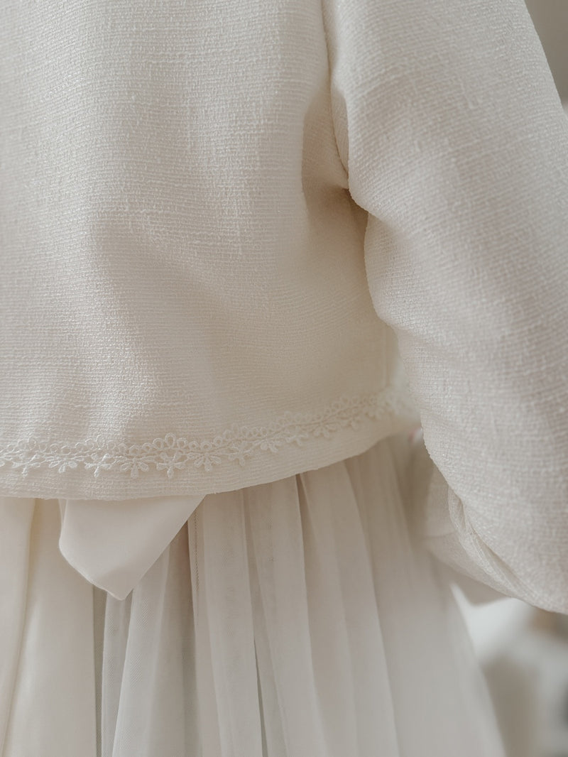 Felicity Long Sleeve Girls Jacket - A Little Lacey