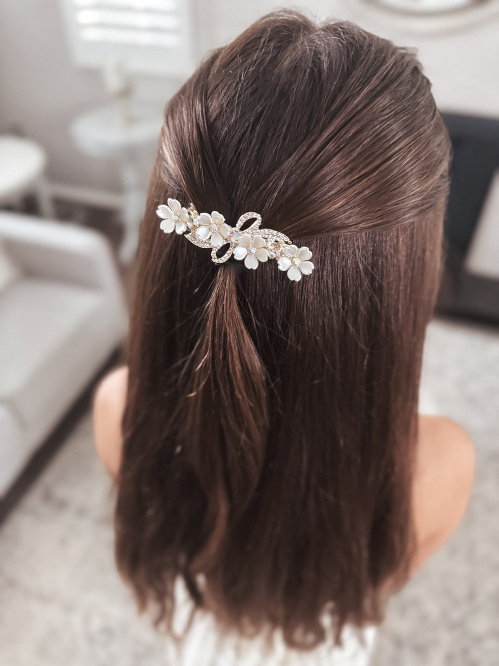Flora Crystal Girls Barrette - A Little Lacey · Photo 3 of 6