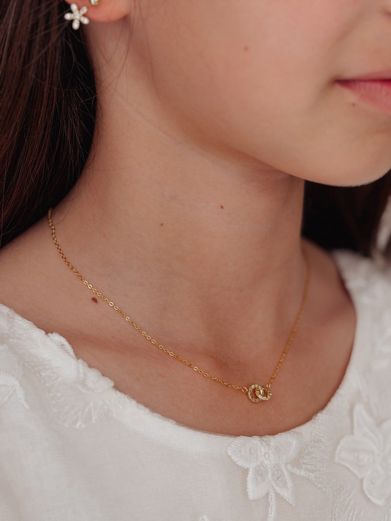 Forever Linked Girls Gold Necklace - A Little Lacey