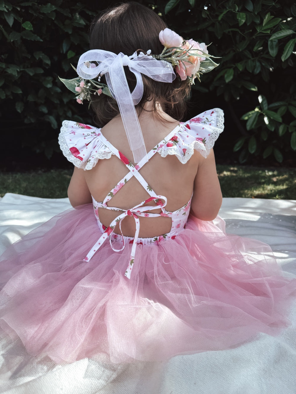 Frankie Baby Tutu Romper - Strawberry - Baby Rompers