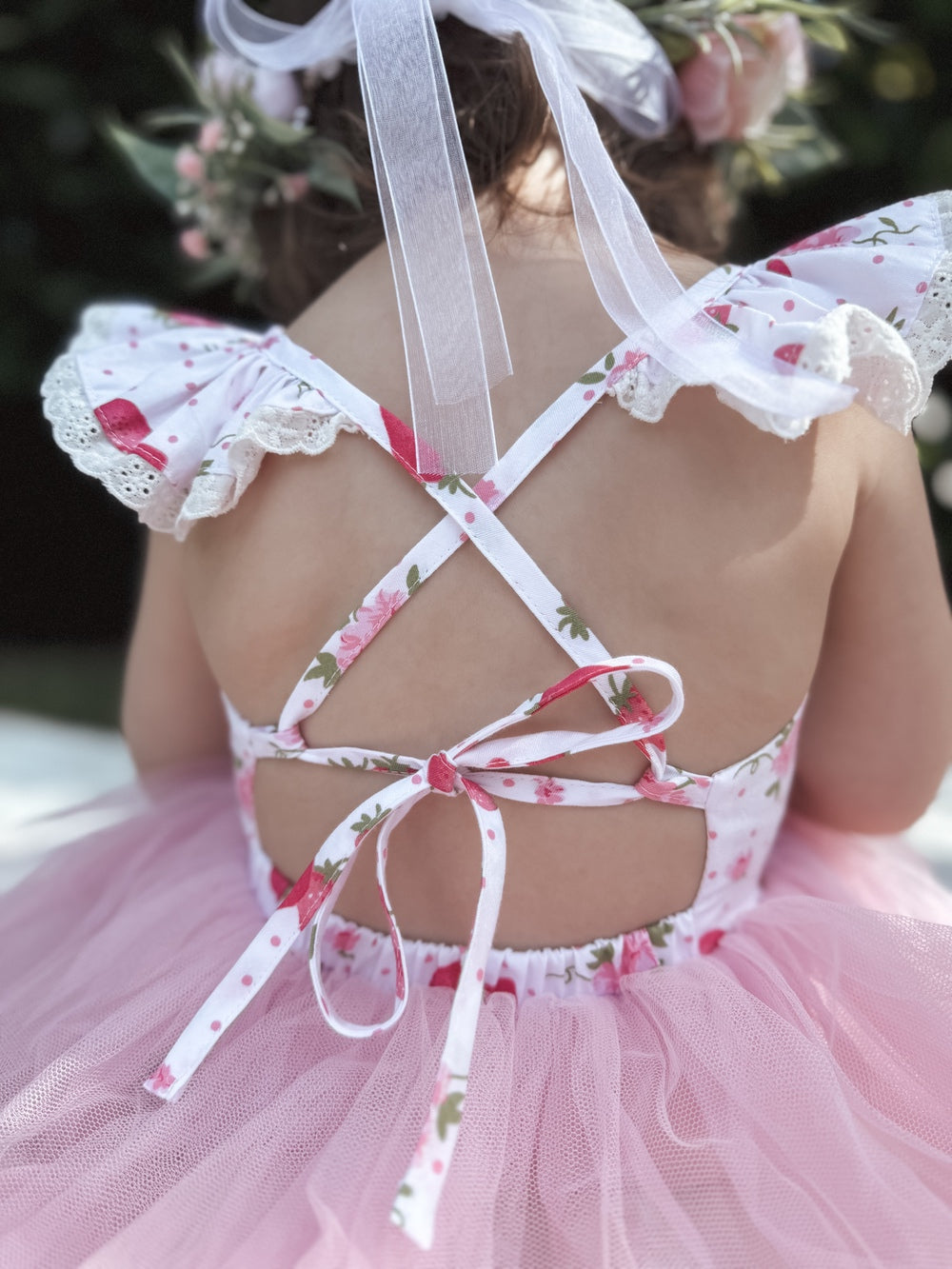 Frankie Baby Tutu Romper - Strawberry - A Little Lacey · Photo 6 of 15