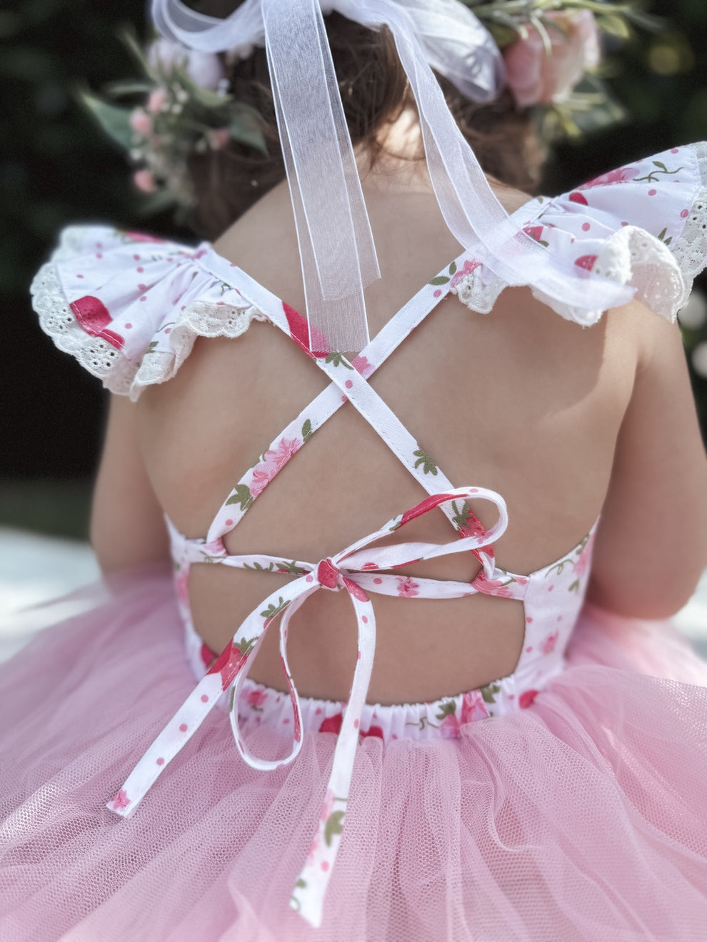 Frankie Baby Tutu Romper - Strawberry - A Little Lacey · Photo 6 of 15