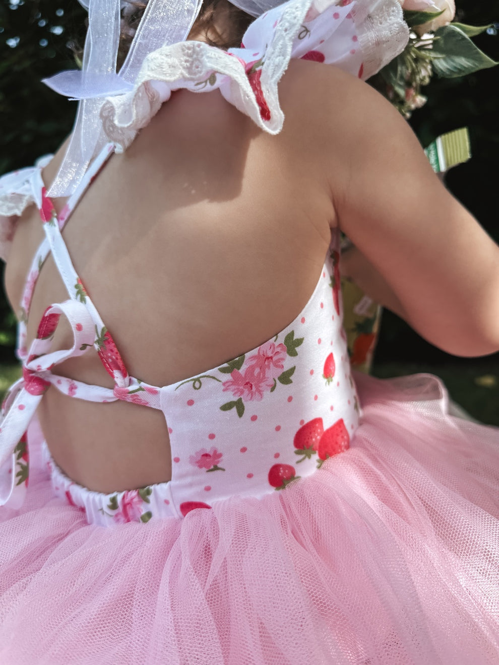 Frankie Baby Tutu Romper - Strawberry - A Little Lacey · Photo 8 of 15