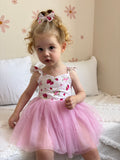 Frankie Baby Tutu Romper - Strawberry - A Little Lacey · Photo 1 of 15