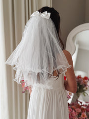 Faith Silver Cross Communion Veil - A Little Lacey