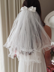 Faith Silver Cross Communion Veil - A Little Lacey