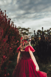 Haven Girls Burgundy Tulle Set - A Little Lacey