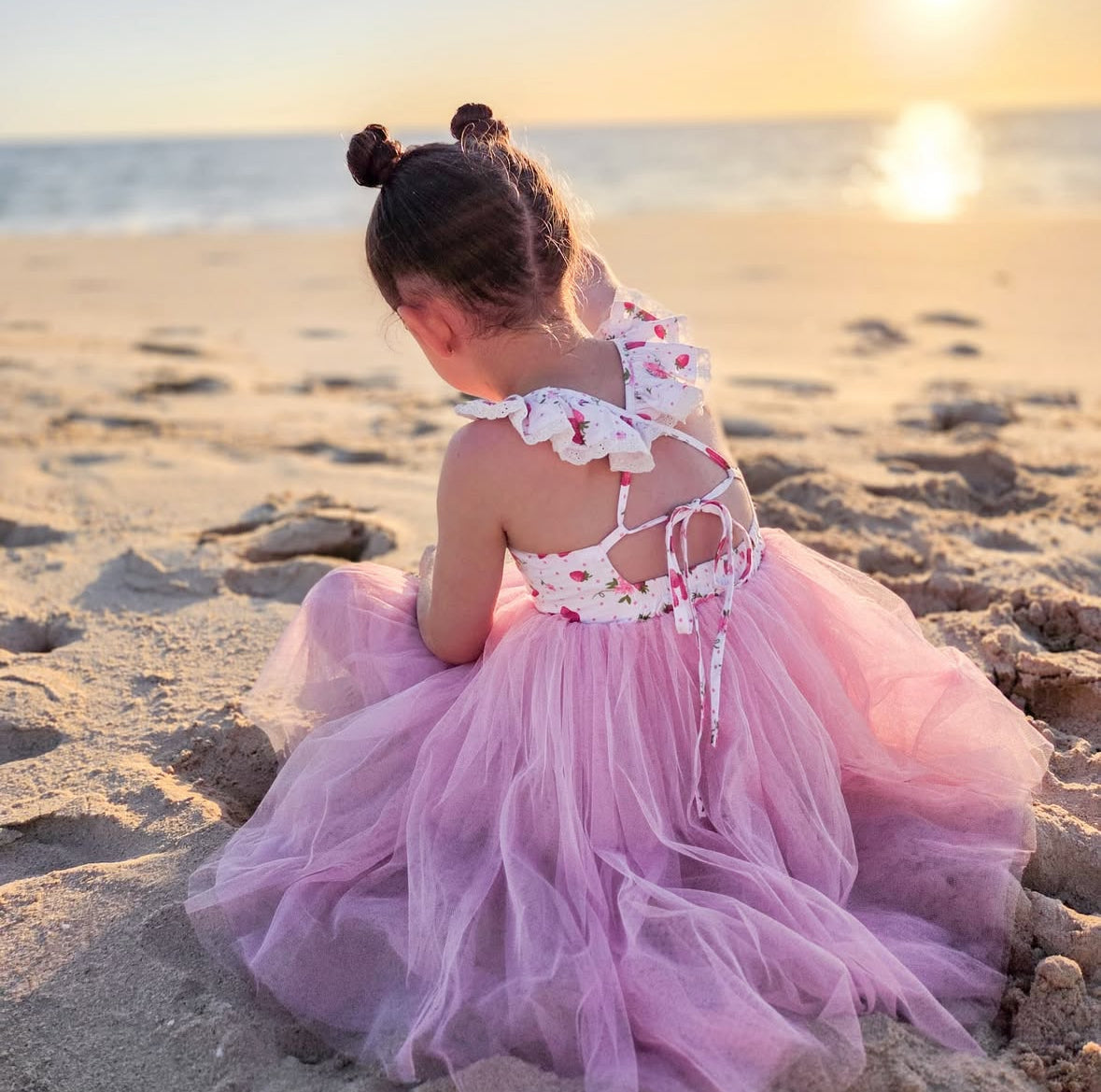 Frankie Girls Tutu Dress - Strawberry