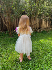 Genevieve Girls White Lace Dress - A Little Lacey