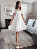 Soft lace white special occasion dress for girls