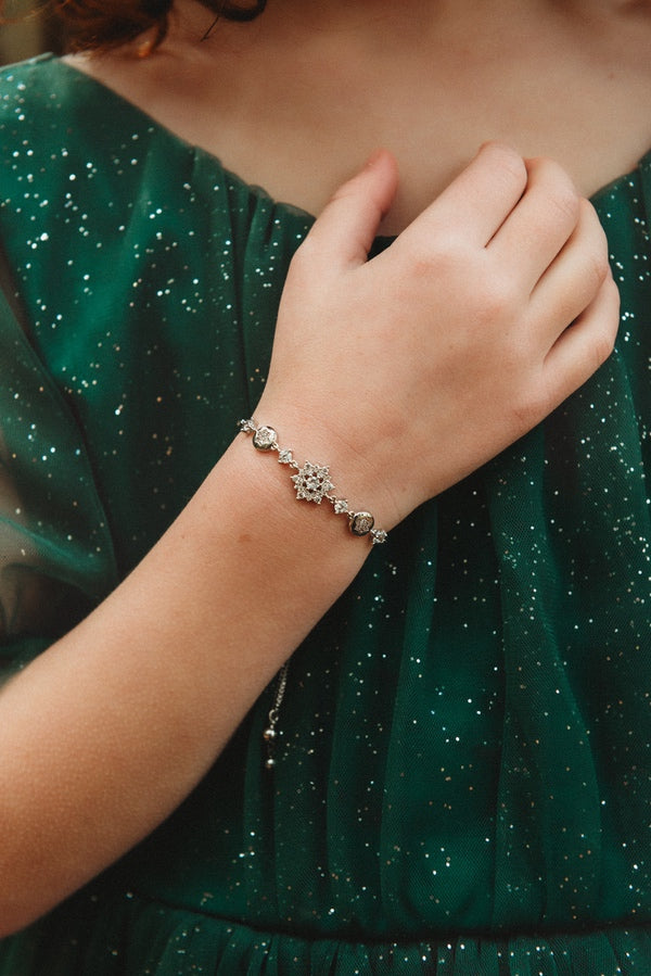 Girls Silver Star Bracelet - A Little Lacey