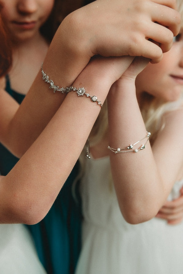 Girls Silver Butterfly Bracelet - All Products