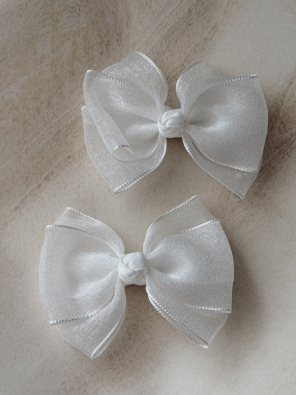 Elegant white bows for girls special occasions