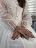 Gold Cross & Pearls Girls Bracelet - A Little Lacey · Photo 3 of 4