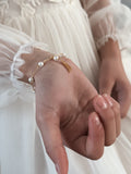 Gold Cross & Pearls Girls Bracelet - A Little Lacey · Photo 4 of 4