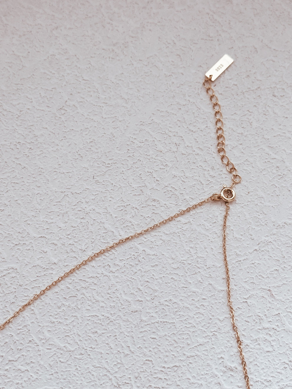 Delicate girls necklace displayed