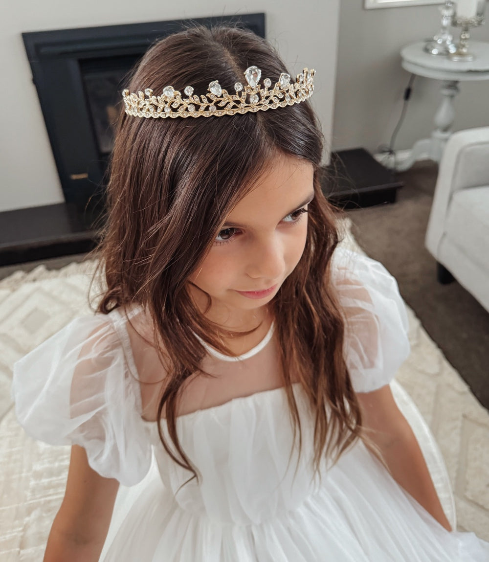 Golden Princess Girls Tiara