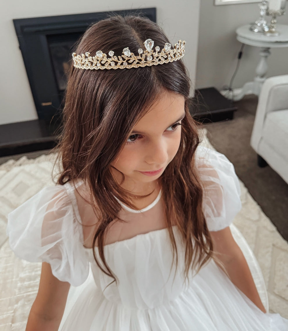 Golden Princess Girls Tiara - A Little Lacey · Photo 2 of 8