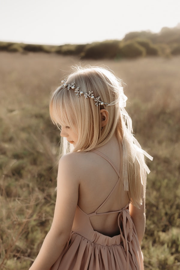 Astrid Pearl & Crystal Headpiece - A Little Lacey