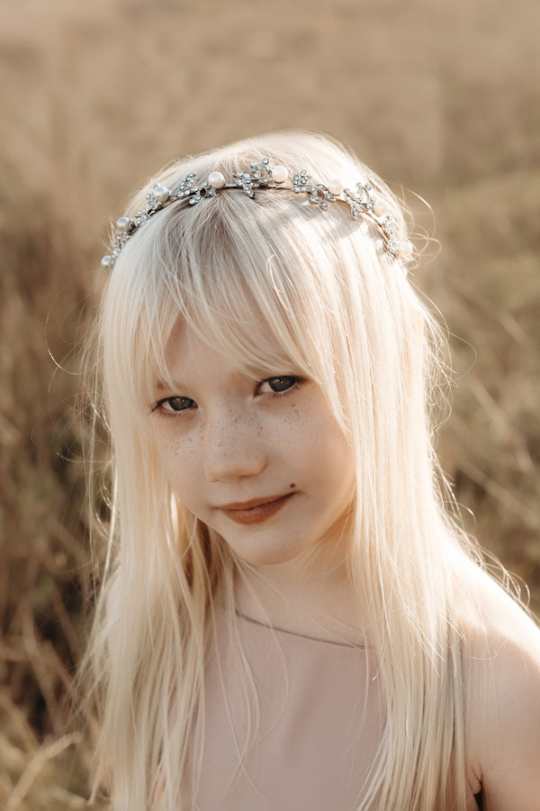 Astrid Pearl & Crystal Headpiece - A Little Lacey